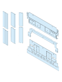 Prisma Plus System P 04922 - Ecran Forme 2 latéral jeu de barres vertical latéral , Schneider Electric