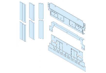Prisma Plus System P 04922 - Ecran Forme 2 latéral jeu de barres vertical latéral , Schneider Electric