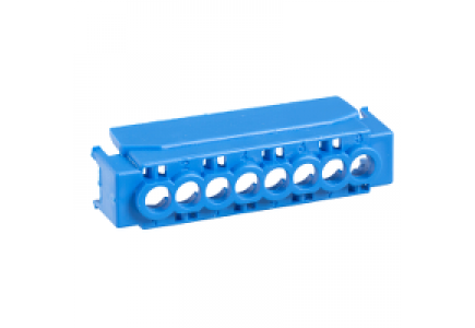 Mini Pragma 13586 - Kaedra - capot IP2 pour bornier 8 trous - bleu , Schneider Electric
