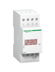 Acti 9 15201 - PowerLogic - voltmètre numérique - modulaire - 0 à 600 V , Schneider Electric