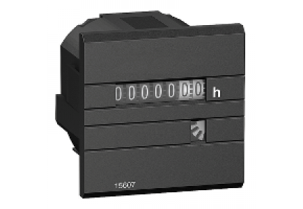 PowerLogic 15609 - PowerLogic - compteur horaire - encastré - 48x48mm - 12 à 36 Vcc , Schneider Electric