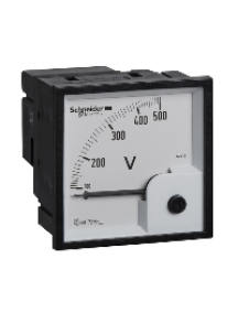 PowerLogic 16005 - PowerLogic - voltmètre analogique - encastré - 72x72mm - 0 à 500 V , Schneider Electric