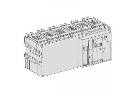 Masterpact NW 48336 - Masterpact NW40bH1 - bloc de coupure - 4000A - 3P - débrochable , Schneider Electric