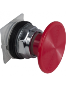 Harmony 9001K 9001KR25R - Harmony 9001K - BP coup poing non lum.- clips.- rouge - Ø30 - rond - momentané , Schneider Electric