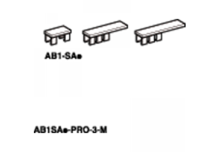 Borniers AB1SA3 - ETIQUETTE 19,25MM X 1,5 , Schneider Electric