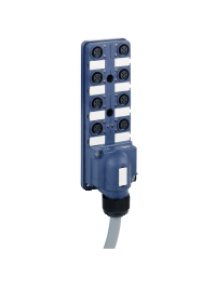 Advantys ABE9 ABE9C1280L05 - Telefast - répartiteur passif - IP67 - câble 5m - avec connecteur M12 8 voies , Schneider Electric
