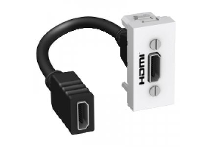 Altira ALB44373 - Altira - prise HDMI - préconnectorisée - 1 module - blanc polaire , Schneider Electric