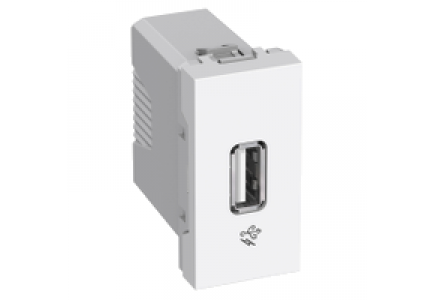 Altira ALB44374 - Altira - prise chargeur USB 230V - alimentation 5V-1A - 1 module - blanc polaire , Schneider Electric