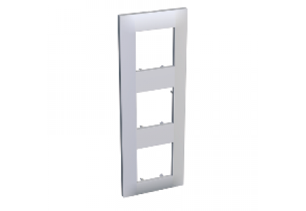 Altira ALB45659 - Altira - plaque finition 3 postes - montage vertical - 224 x 80 mm - blanc , Schneider Electric
