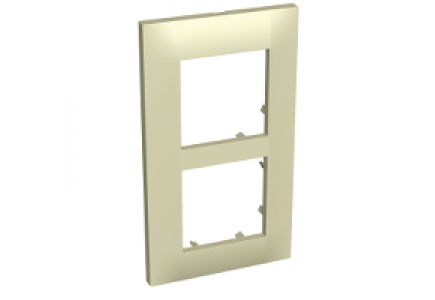Altira ALB45713 - Altira - plaque de finition - 2 postes vertical - entraxe 57mm - marbre , Schneider Electric