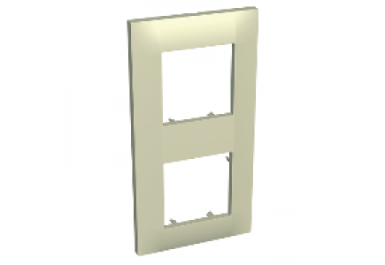 Altira ALB45715 - Altira - plaque de finition - 2 postes vertical - entraxe 71mm - marbre , Schneider Electric