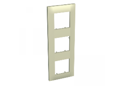 Altira ALB45719 - Altira - plaque de finition - 3 postes vertical - entraxe 71mm - marbre , Schneider Electric
