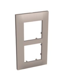 Altira ALB45723 - Altira - plaque de finition - 2 postes vertical - entraxe 57mm - granit , Schneider Electric