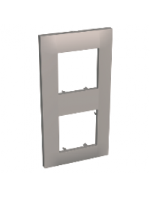 Altira ALB45725 - Altira - plaque de finition - 2 postes vertical - entraxe 71mm - granit , Schneider Electric