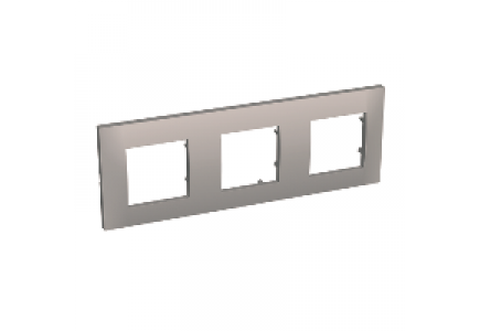Altira ALB45727 - Altira - plaque de finition - 3 postes horizontal - entraxe 71mm - granit , Schneider Electric