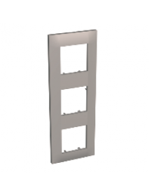 Altira ALB45729 - Altira - plaque de finition - 3 postes vertical - entraxe 71mm - granit , Schneider Electric