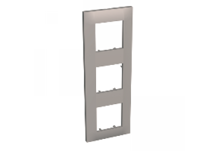Altira ALB45729 - Altira - plaque de finition - 3 postes vertical - entraxe 71mm - granit , Schneider Electric