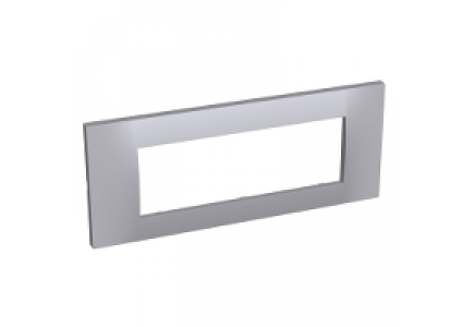 Altira ALB45736 - Altira - plaque de finition - 3 postes horizontal - entraxe 45mm - schiste , Schneider Electric