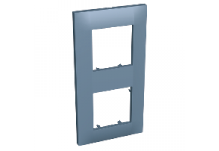 Altira ALB45745 - Altira - plaque de finition - 2 postes vertical - entraxe 71mm - ardoise , Schneider Electric
