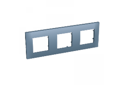 Altira ALB45747 - Altira - plaque de finition - 3 postes horizontal - entraxe 71mm - ardoise , Schneider Electric