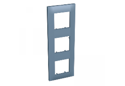 Altira ALB45749 - Altira - plaque de finition - 3 postes vertical - entraxe 71mm - ardoise , Schneider Electric