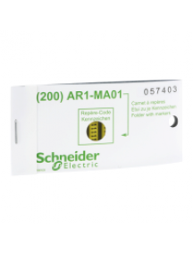 Embouts de câble AR1MA010 - AR1 - repère encliquetable - jaune - caractère 0 , Schneider Electric