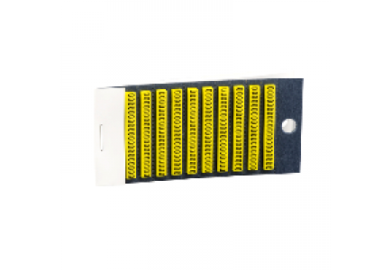 Embouts de câble AR1MC014 - AR1 - repère encliquetable - jaune - caractère 4 , Schneider Electric