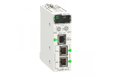 Modicon X80 BMECRA31210 - Module de communication pour rack déporté Ethernet RIO M580 , Schneider Electric