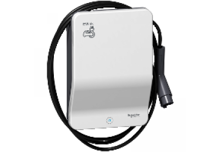 EVB1A7PARI - EVlink Smart Wallbox - 7.4 kW - Attached cable T1 - RFID , Schneider Electric