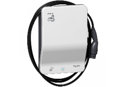 EVB1A7PCRI - EVlink Smart Wallbox - 7.4 kW - Attached cable T2 - RFID , Schneider Electric