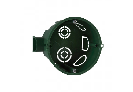 Multifix IMT35100 - Multifix Modulo - apparatus box - 1module - 8 knock-outs - green - Ø65x4 mm , Schneider Electric