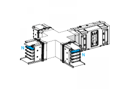 Canalis KSA630DXC40 - Canalis - croix pour changer de direction - 630 A , Schneider Electric Canalis KSA630DXC40 - Canalis - croix pour changer de direction - 630 A , Schneider Electric