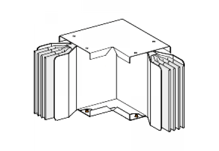 Canalis KTC2000LP3B1 - KT 3X2000CU COUDE A PLAT N1 , Schneider Electric