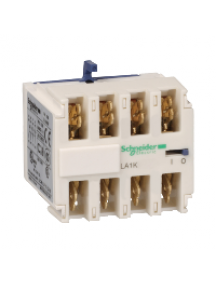 TeSys K LA1KN047 - TeSys CA - bloc de contacts auxiliaires - 0F+4O - cosses Faston , Schneider Electric