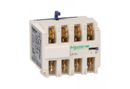 TeSys K LA1KN137 - TeSys CA - bloc de contacts auxiliaires - 1F+3O - cosses Faston , Schneider Electric