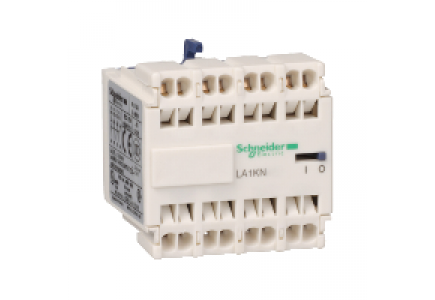 TeSys K LA1KN403 - TeSys CA - bloc de contacts auxiliaires - 4F+0O - bornes à ressort , Schneider Electric