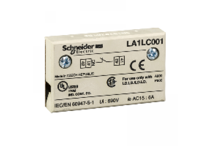 Integral 32 LA1LC001 - contact auxiliaire BLOC ADDITIF 1 CONTACT , Schneider Electric
