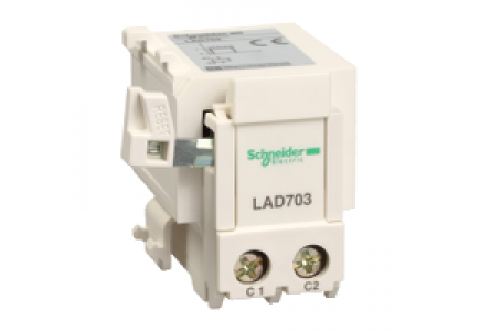 LAD703E - TeSys LA7D - arrêt ou réarmement électrique à distance - 48Vcc/ca , Schneider Electric