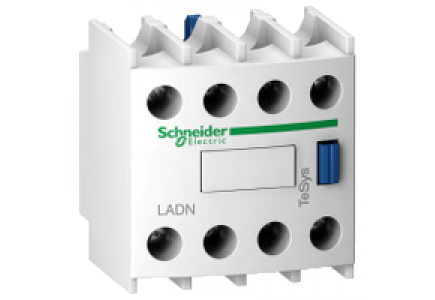 TeSys D LADN046 - TeSys D - bloc de contacts auxiliaires - 0F+4O - cosses à sertir , Schneider Electric