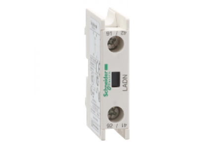 TeSys D LADN10 - TeSys D - bloc de contacts auxiliaires - 1F+0O - bornes à vis-étriers , Schneider Electric