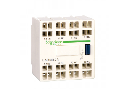 TeSys D LADN223 - TeSys D - bloc de contacts auxiliaires - 2F+2O - bornes à ressort , Schneider Electric