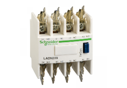 TeSys D LADN229 - TeSys D - bloc de contacts auxiliaires - 2F+2O - cosses Faston , Schneider Electric