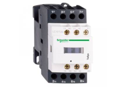 TeSys D LC1DT25M7 - TeSys LC1D - contacteur - 4P - AC-1 440V - 25A - bobine 220Vca , Schneider Electric