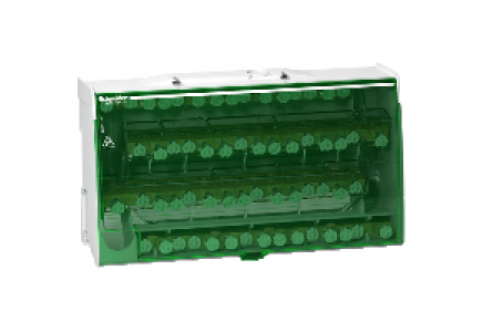 Linergy LGY412560 - Linergy DS - répartiteur étagé tétrapolaire - 125A - 4x15 trous , Schneider Electric