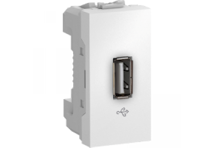 MGU3.429.18 - Unica - prise data USB 2.0 femelle - à vis - 1 module - blanc , Schneider Electric MGU3.429.18 - Unica - prise data USB 2.0 femelle - à vis - 1 module - blanc , Schneider Electric