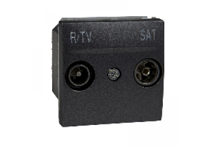 Unica MGU3.454.12 - Unica Top/Class - R-TV/SAT socket - individual socket - graph. , Schneider Electric