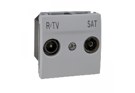 Unica MGU3.455.18 - Unica - R-TV/SAT socket - terminal socket - white , Schneider Electric