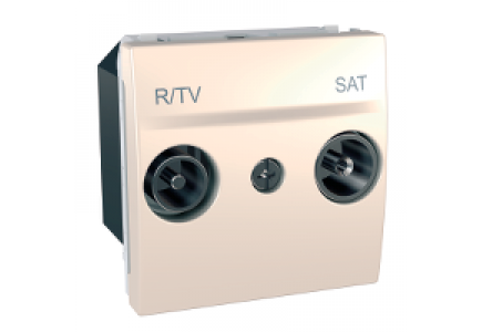 Unica MGU3.455.25 - Unica - R-TV/SAT socket - terminal socket - ivory , Schneider Electric