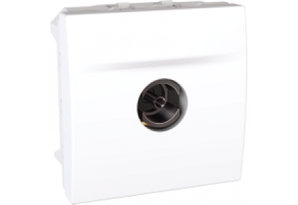 Unica MGU3.465.18 - Unica - TV single shield socket - female individual - white , Schneider Electric
