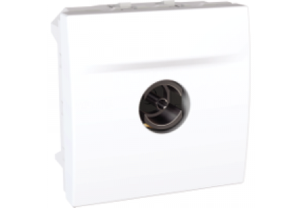 Unica MGU3.466.18 - Unica - TV single shield socket - female passage - white , Schneider Electric